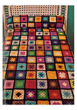 Vintage 70s Granny Squares Pattern Instant Download PDF 2 pages
