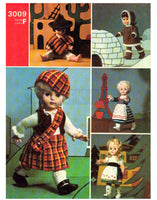 Patons 3009 Vintage 70s Crocheted Doll Clothes Patterns for 18 inch/45.7 cm dolls, Instant Download PDF 16 pages