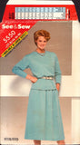 See&Sew 5550 Sewing Pattern Top Skirt Size 14-16-18 Uncut Factory Folded