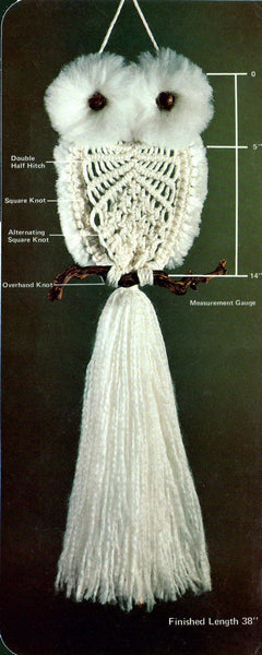 owl macrame plant hanger Easily Done Macramé