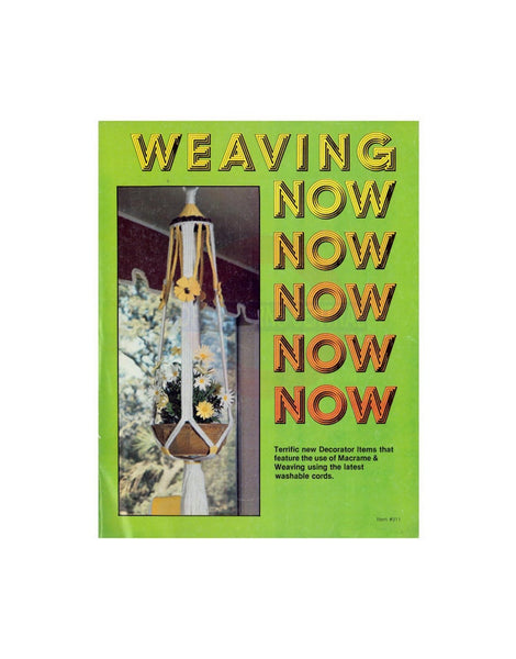 Weaving Now - Vintage Macrame and Weaving Patterns Instant Download PDF 24 pages