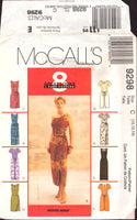 McCall's 9298 Princess Seamed Dress with Front Drape Variations, Uncut, Factory Folded Sewing Pattern Size 10-14