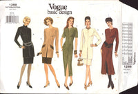 Vogue Basic Design 1288 Dress, Tunic and Skirt, Uncut, Factory Folded Sewing Pattern Size 12-14