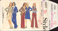Style 4007 Cardigan, Skirt, Trousers and Blouse, Uncut, Factory Folded Sewing Pattern Size 12 Bust 34