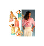 Simplicity 7024 Top with Front or Back Drape and Sleeve Variations, Uncut, Factory Folded Sewing Pattern Multi Plus Size 6-24