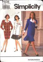 Simplicity 7608 Sewing Pattern Dress Size 12-16 Uncut Factory Folded