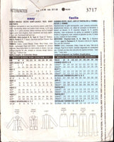 Butterick 3717 Sewing Pattern Women's Shirt-Jacket Vest Skirt Pants Size 6-8-10 Uncut Factory Folded