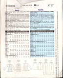Butterick 3717 Sewing Pattern Women's Shirt-Jacket Vest Skirt Pants Size 6-8-10 Uncut Factory Folded