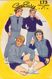 Sew Easy 173 Unisex Adults' Jogging Suits with Optional Sleeveless or Hooded Top and Shorts, Uncut, Sewing Pattern Multi Size 36-43