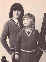 Patons 471 Schooldays - Nine 70s Knitting Patterns for Children's School Clothes Instant Download PDF 20 pages