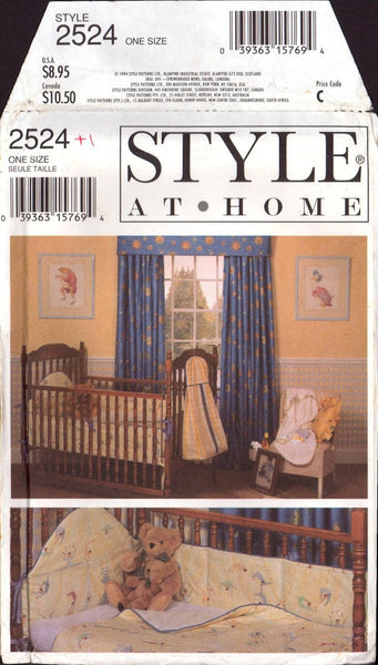 Style 2524 Sewing Patterns Baby Room Items Uncut Factory Folded