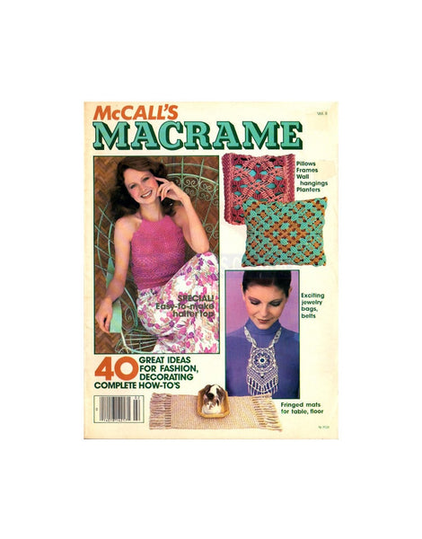 McCall's Macrame Vol II 1979 Instant Download PDF 52 pages