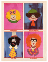 Vintage 70s Macrame Clowns Patterns Instant Download PDF 3 + 2 pages