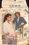 McCall's 2405 Brooke Shields Jacket with Shirttail Hemline and Optional Trim, Uncut, Factory Folded Sewing Pattern Size 8-10-12