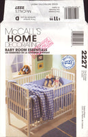 McCall's 2227 Baby Nursery Essentials: Bassinet Covers, Crib Comforter, Crib Bumpers and Dust Ruffle, Uncut, Factory Folded, Sewing Pattern