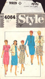 Style 4064 Sewing Pattern Dress Jacket Skirt Size 12 Uncut