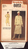 Simplicity 8853 Sewing Pattern Jacket Shirt Skirt Size 14 Uncut Factory Folded