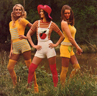 Three Crocheted and Knitted Outfits 1970s Instant Download PDF 4 pages