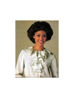 Simplicity 8187 Ruffled Blouse with Tie Belt and Long Sleeves, Uncut, Factory Folded Sewing Pattern Size 16-20