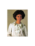 Simplicity 8187 Ruffled Blouse with Tie Belt and Long Sleeves, Uncut, Factory Folded Sewing Pattern Size 16-20