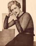 Bestway 434 - 1930s Knitted And Crocheted Pullovers And Cardigans Instant Download PDF 16 pages