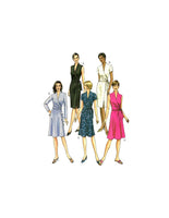 Vogue 7693 Mock Wrap Dress with Sleeve Length Variations, Factory Folded Sewing Pattern Size 6-10 or 12-16