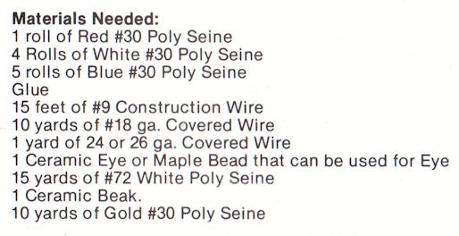 Vintage 70s Macrame Bi-Centennial Eagle Pattern Instant Download PDF 4 ...
