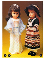 Patons C.38 23 Vintage 70s Knitted and Crocheted Doll Clothes Patterns for varying sized cm dolls, Instant Download PDF 44 pages