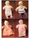 Patons C.38 23 Vintage 70s Knitted and Crocheted Doll Clothes Patterns for varying sized cm dolls, Instant Download PDF 44 pages