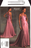 Vogue Designer Original 1080 by Bellville Sassoon: Evening Dress with Train, Uncut, Factory Folded Sewing Pattern Size 6-12 or 14-20