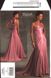Vogue Designer Original 1080 by Bellville Sassoon: Evening Dress with Train, Uncut, Factory Folded Sewing Pattern Size 6-12 or 14-20