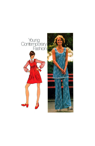 Simplicity 5520 Mini-Jumper or Tunic and Pants, Uncut, Factory Folded, Sewing Pattern Size 12 Bust 34