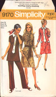 Simplicity 9170 Dress or Tunic and Pants, Uncut, Factory Folded, Sewing Pattern Size 16 Bust 38