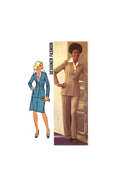 Simplicity 6579 Jacket, Skirt and Pants, Uncut, Factory Folded, Sewing Pattern Size 12 Bust 34