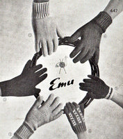 Emu 82 Three 50s Knitted Glove Patterns Instant Download PDF 4 pages
