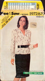 See&Sew 5972 Sewing Pattern Top Skirt Size 20-22-24 Uncut Factory Folded