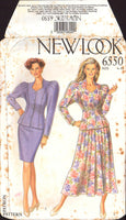 New Look 6550 Jacket and Flared or Straight Skirt, Uncut, Factory Folded Sewing Pattern Multi Size 6-18
