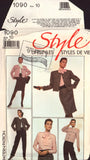 Style 1090 Lined Jacket, Blouse, Skirt and Trousers, Uncut, Factory Folded Sewing Pattern Size 10