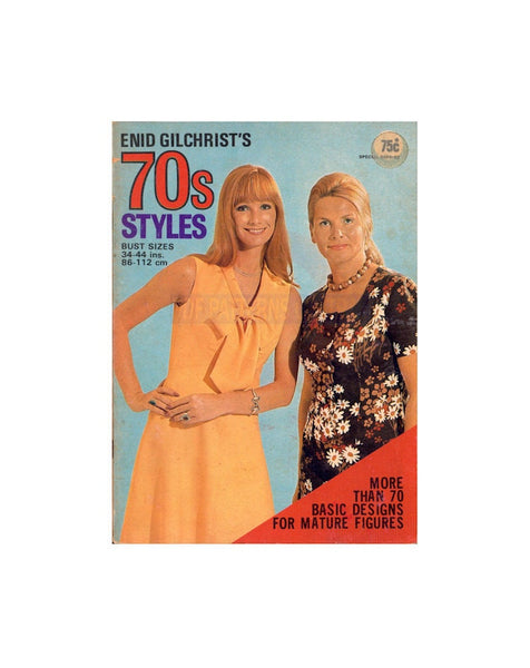 Enid Gilchrist's 70s Styles - Drafting Book - Instant Download PDF 56 pages