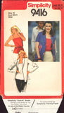 Simplicity 9416 Sewing Pattern Jacket Camisole Size 10 Uncut Factory Folded