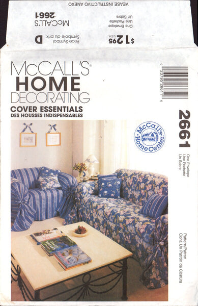 McCall's 2661 Sewing Patterns Home Decorating Uncut Factory Folded