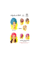 70s Turban or Draped Toque Drapée, Angelina di Bello 101, All Sizes, Vintage Sewing Pattern Reproduction