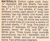 Vintage 70s Seaside Sampler Hanging Pattern Instant Download PDF 2.5 + 2 pages