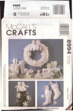McCall's 8994 Snow Babies Christmas Decorations by Joanne Beretta, Uncut, Factory Folded Sewing Pattern