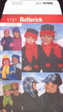 Butterick 5787 Adult and Children's Winter Hats, Scarves and Mittens, Uncut, Factory Folded Sewing Pattern