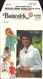 Butterick 4490 Long Sleeve Blouse with Shaped or Pointed Collar, Uncut, Factory Folded, Sewing Pattern Size 12