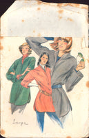 Butterick 6157 Loose Fitting Top with Shaped Hemline and Wide Sleeves, Uncut, Factory Folded Sewing Pattern Size 16-18
