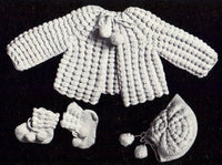 Patons 956 - 8 Designs For Crochet  Baby Clothes Instant Download PDF 20 pages