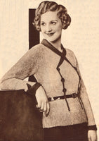 Bestway 434 - 1930s Knitted And Crocheted Pullovers And Cardigans Instant Download PDF 16 pages