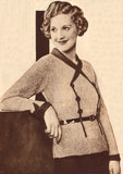 Bestway 434 - 1930s Knitted And Crocheted Pullovers And Cardigans Instant Download PDF 16 pages